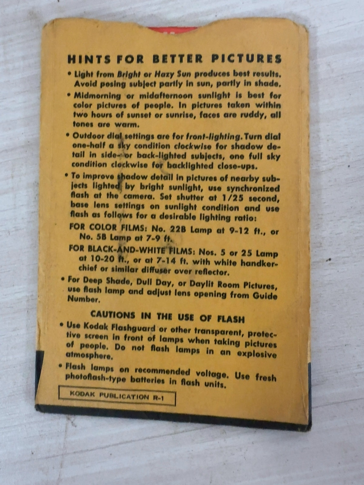 Vintage Kodak Kodaguide Snapshot Dial Exposure Calculator 1958 with Envelope