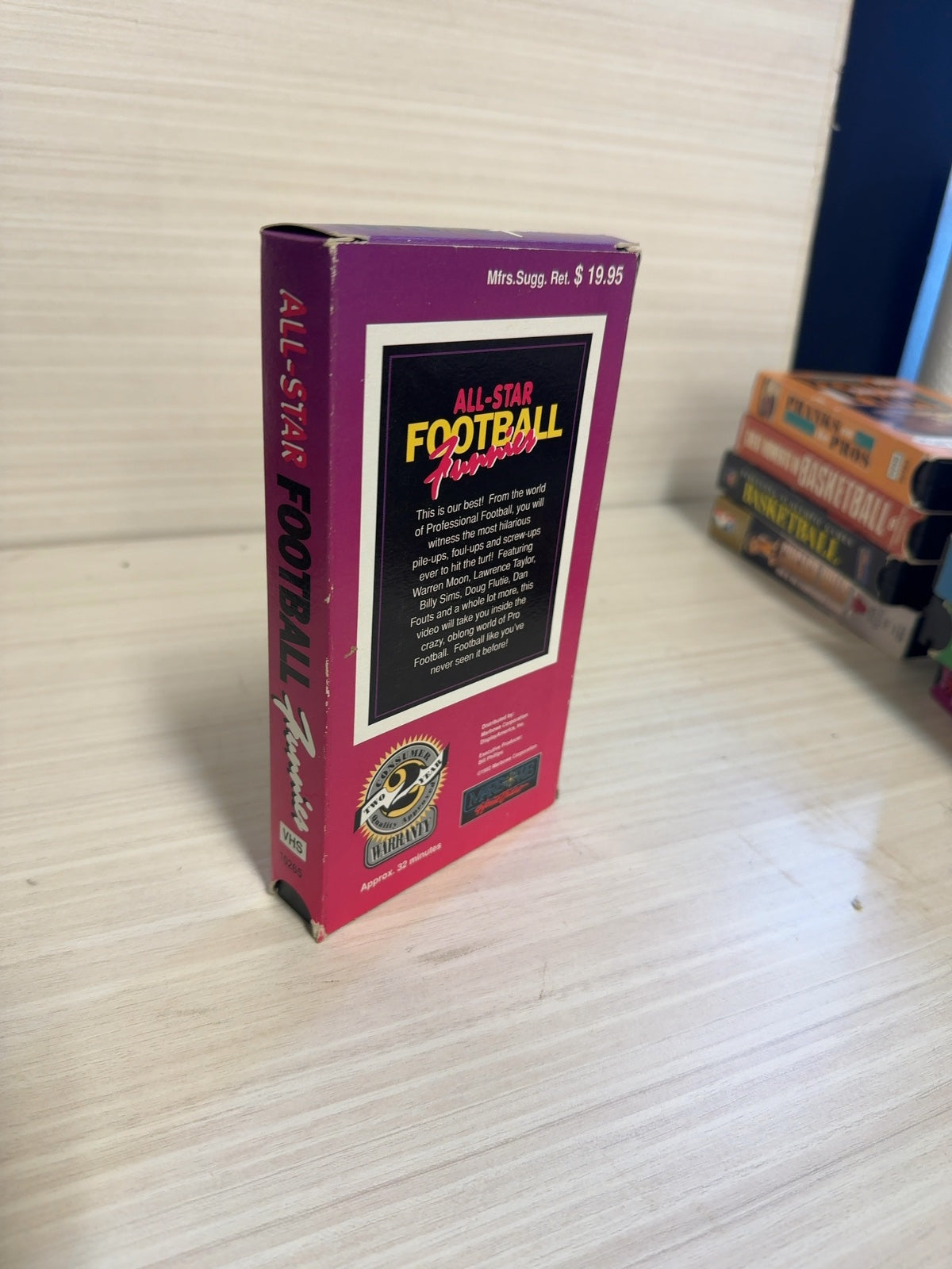 All-Star Football Funnies (VHS, 1992) Marbowe Corporation Very Good