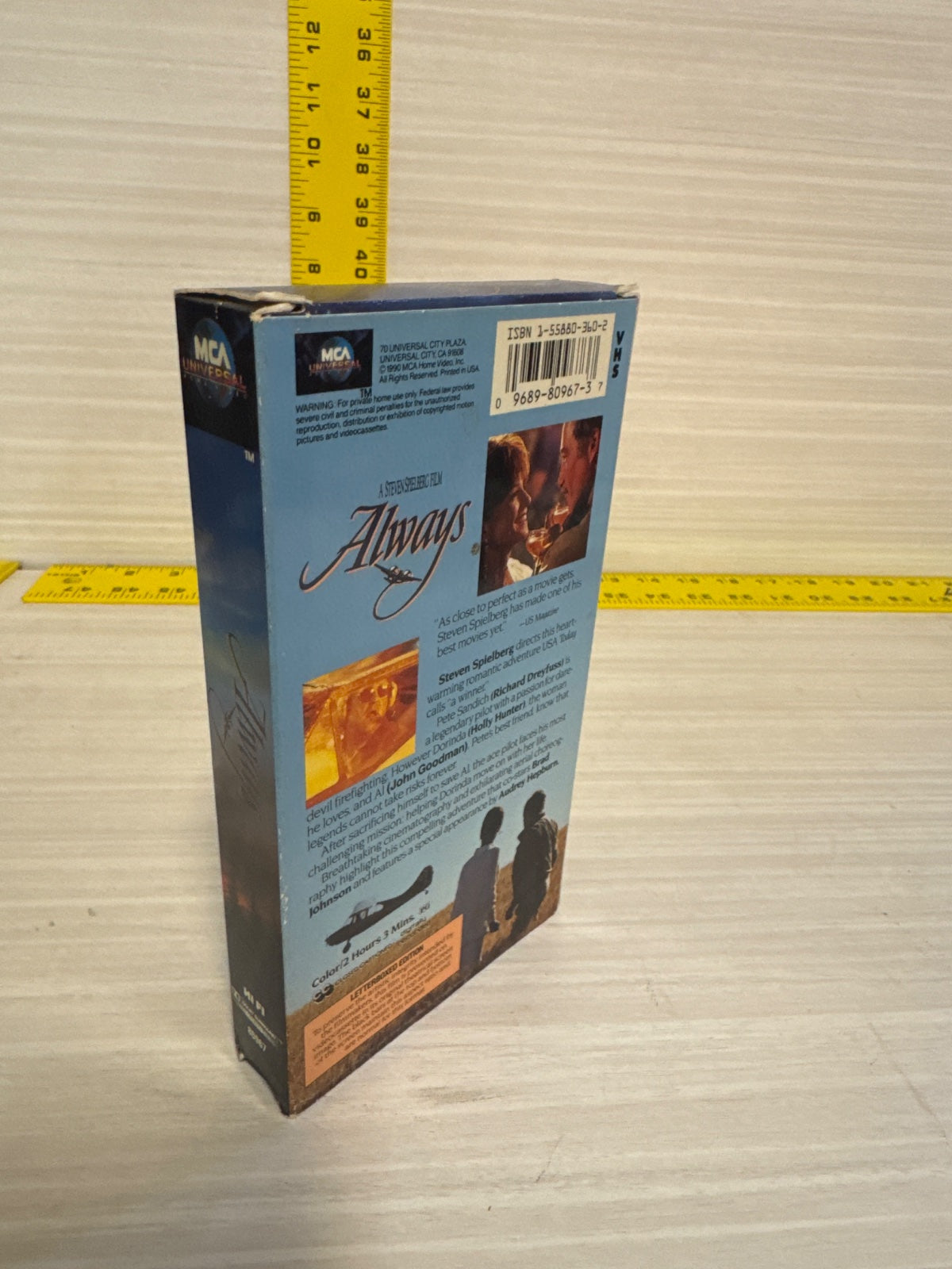 Always (VHS, 1989) Richard Dreyfuss MCA Universal Home Video Very Good