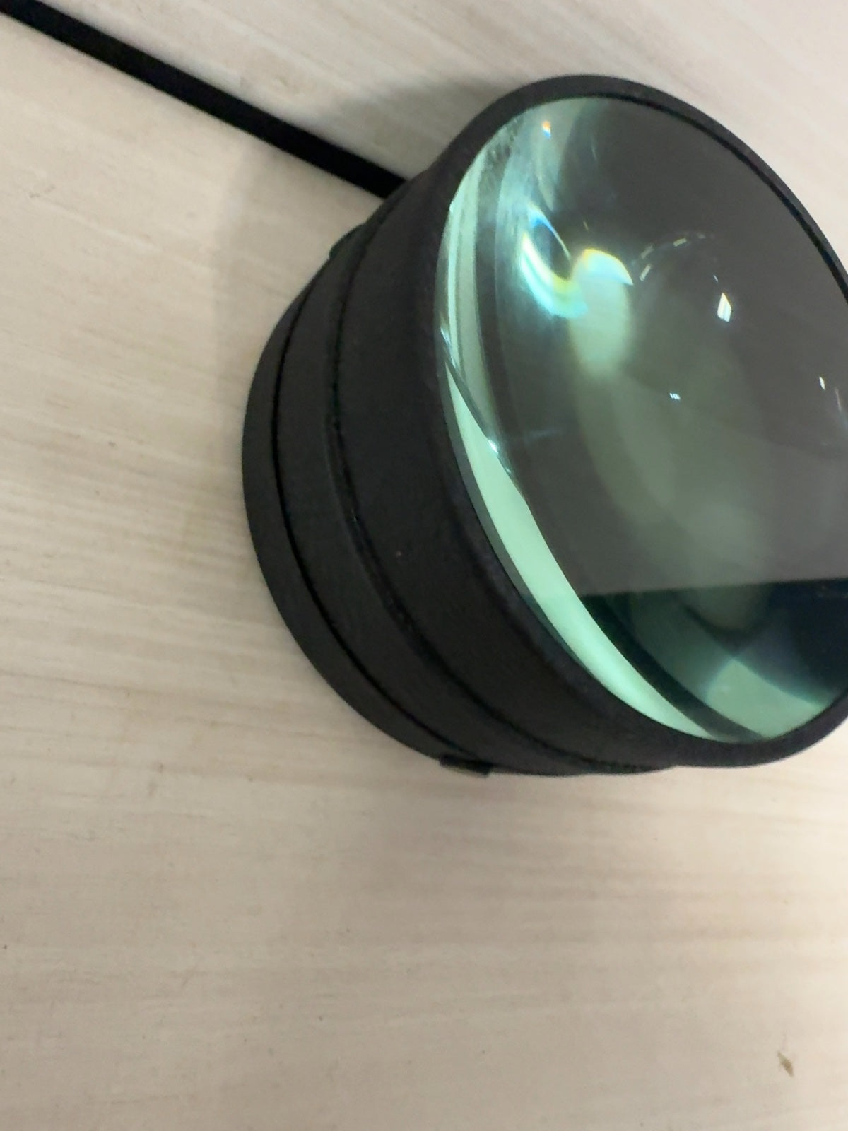 Large Condenser Lens in Black Housing - Optical Glass Element