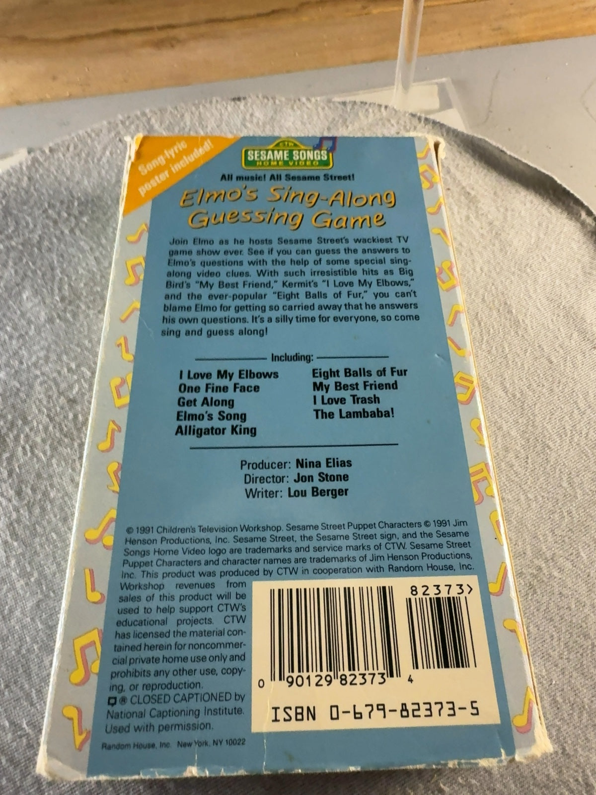 Elmo's Sing Along Guessing Game (VHS, 1991) Random House Home Video Acceptable