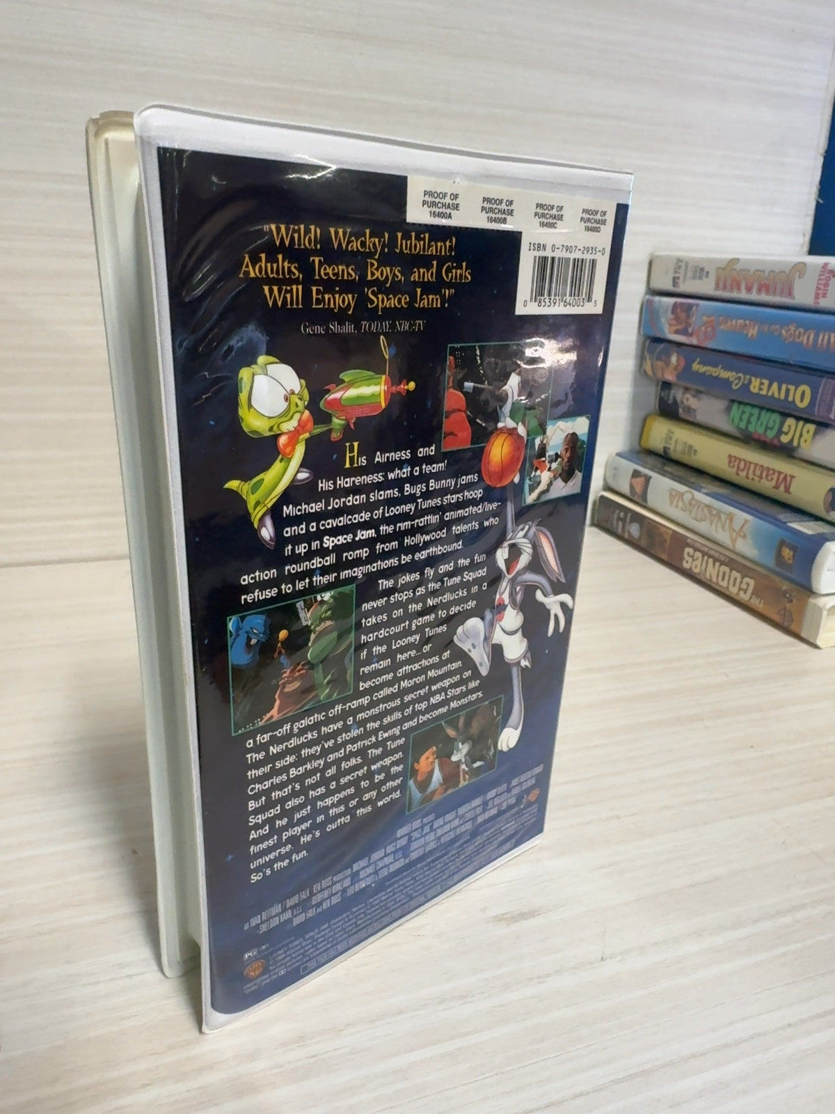 Space Jam (VHS, 1996) Michael Jordan Bill Murray Warner Home Video Very Good