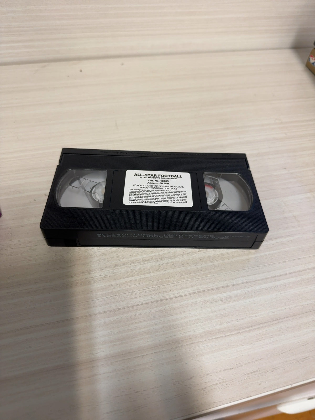 All-Star Football Funnies (VHS, 1992) Marbowe Corporation Very Good