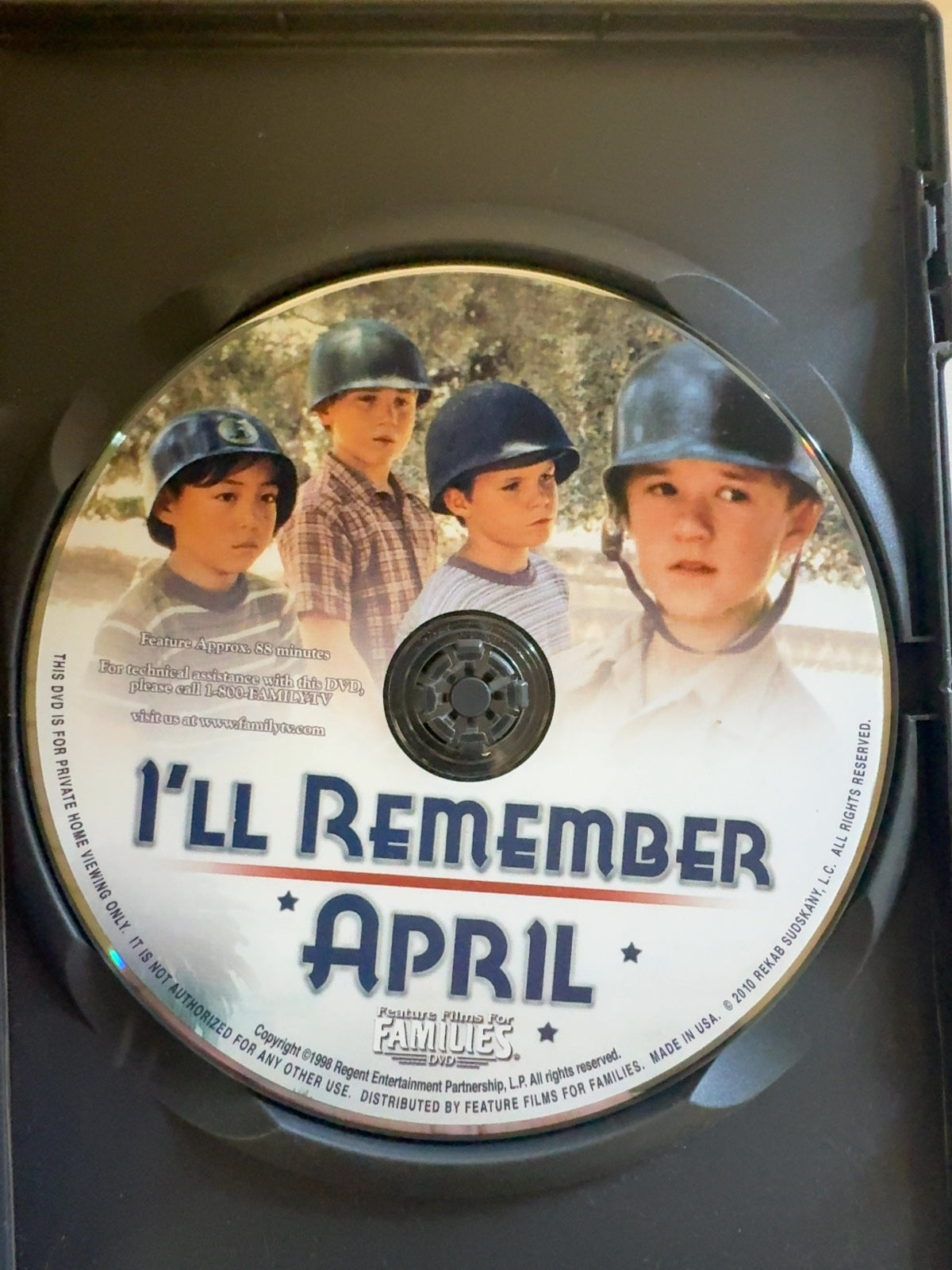I'll Remember April (DVD, 2010) Very Good Pat Morita Feature Films for Families