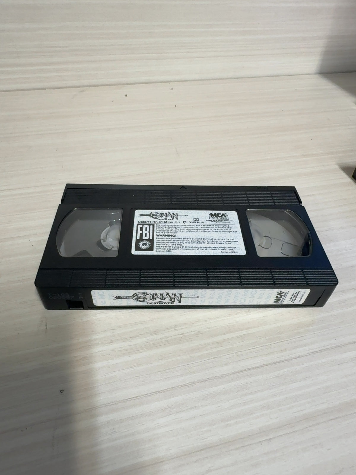 Conan the Destroyer (VHS, 1984) Arnold Schwarzenegger MCA Home Video Very Good