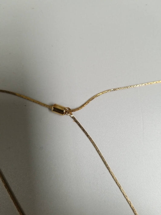 Stunning Delicate Vintage Gold-Tone Chain Necklace 18 Inch