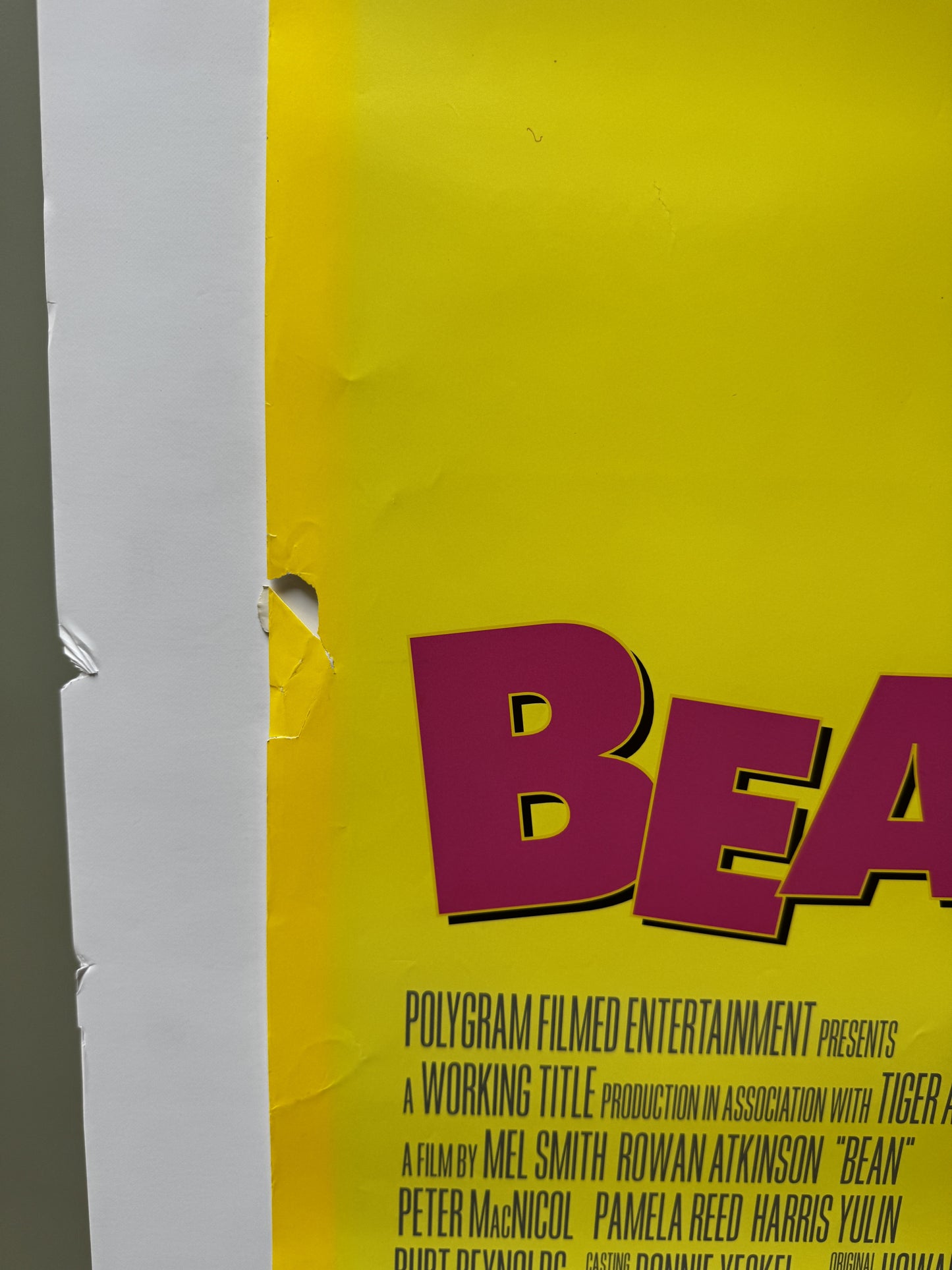Bean (1997) original movie poster - detail