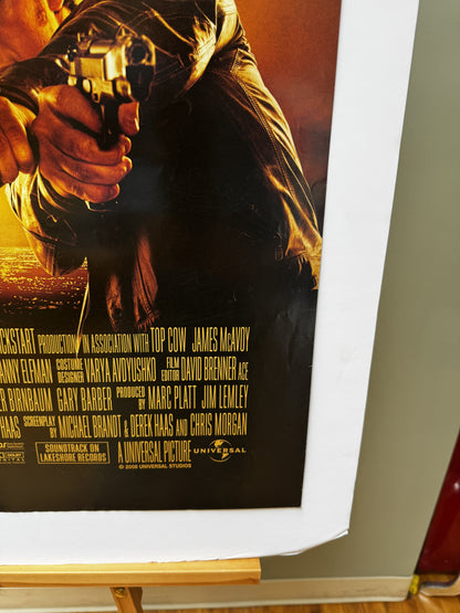 Wanted (2008) original movie poster - detail