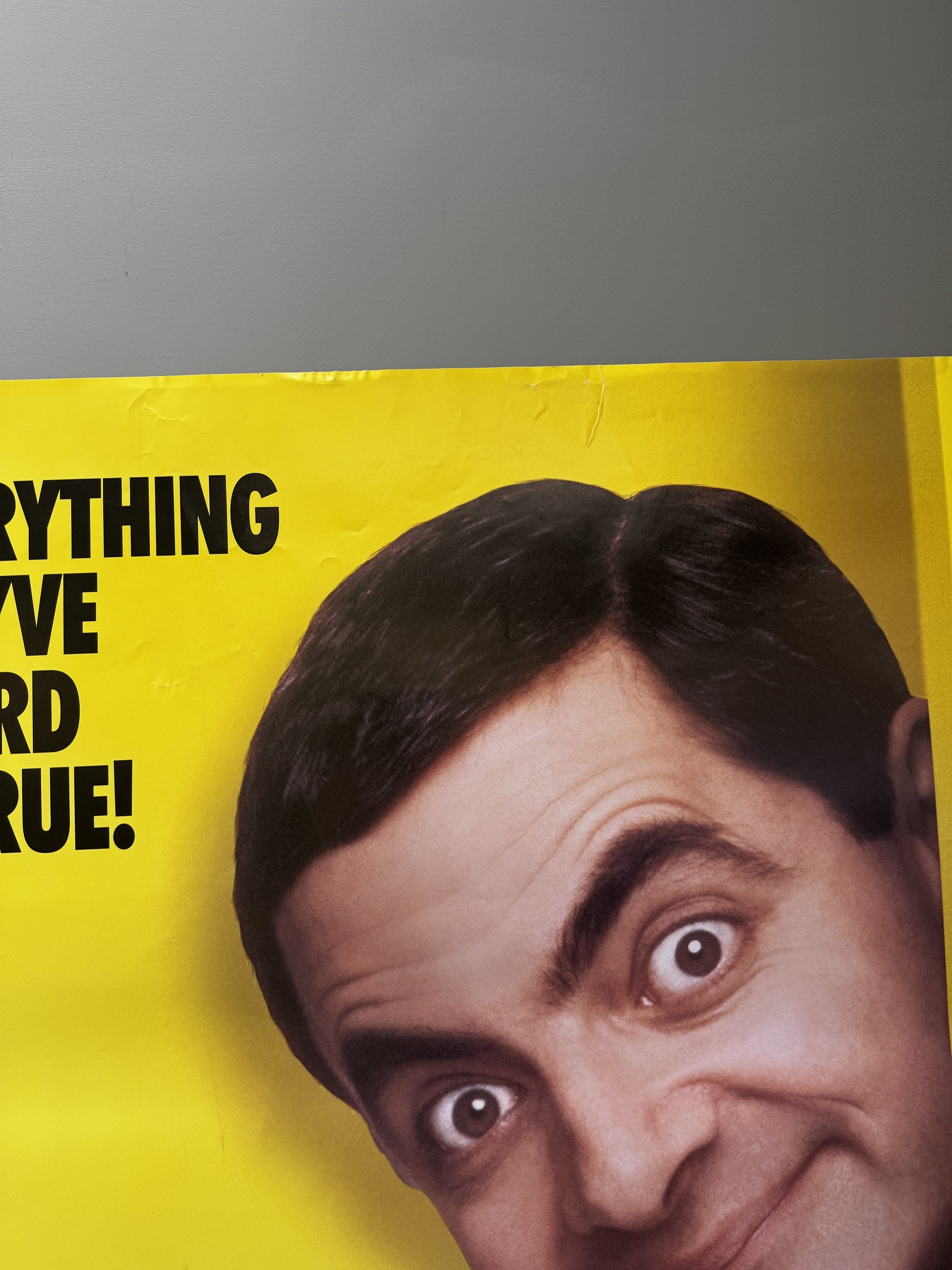 Bean (1997) original movie poster - detail