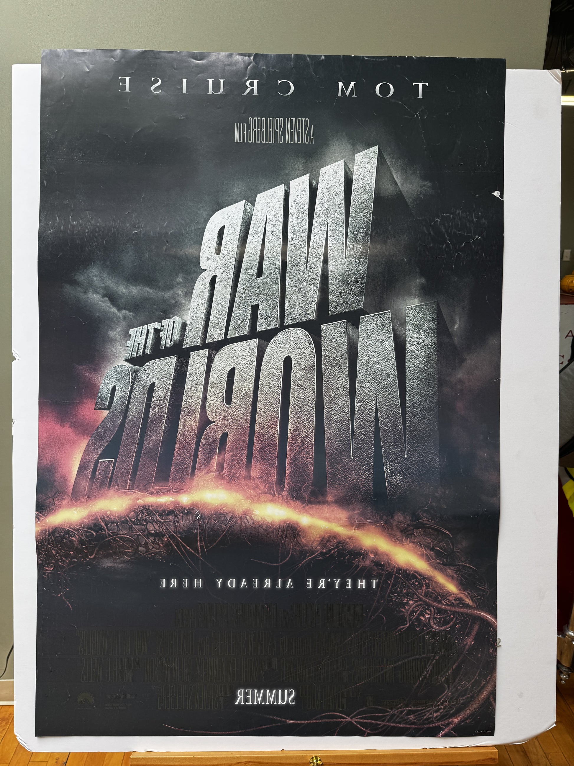 War of the Worlds (2005) original movie poster - detail