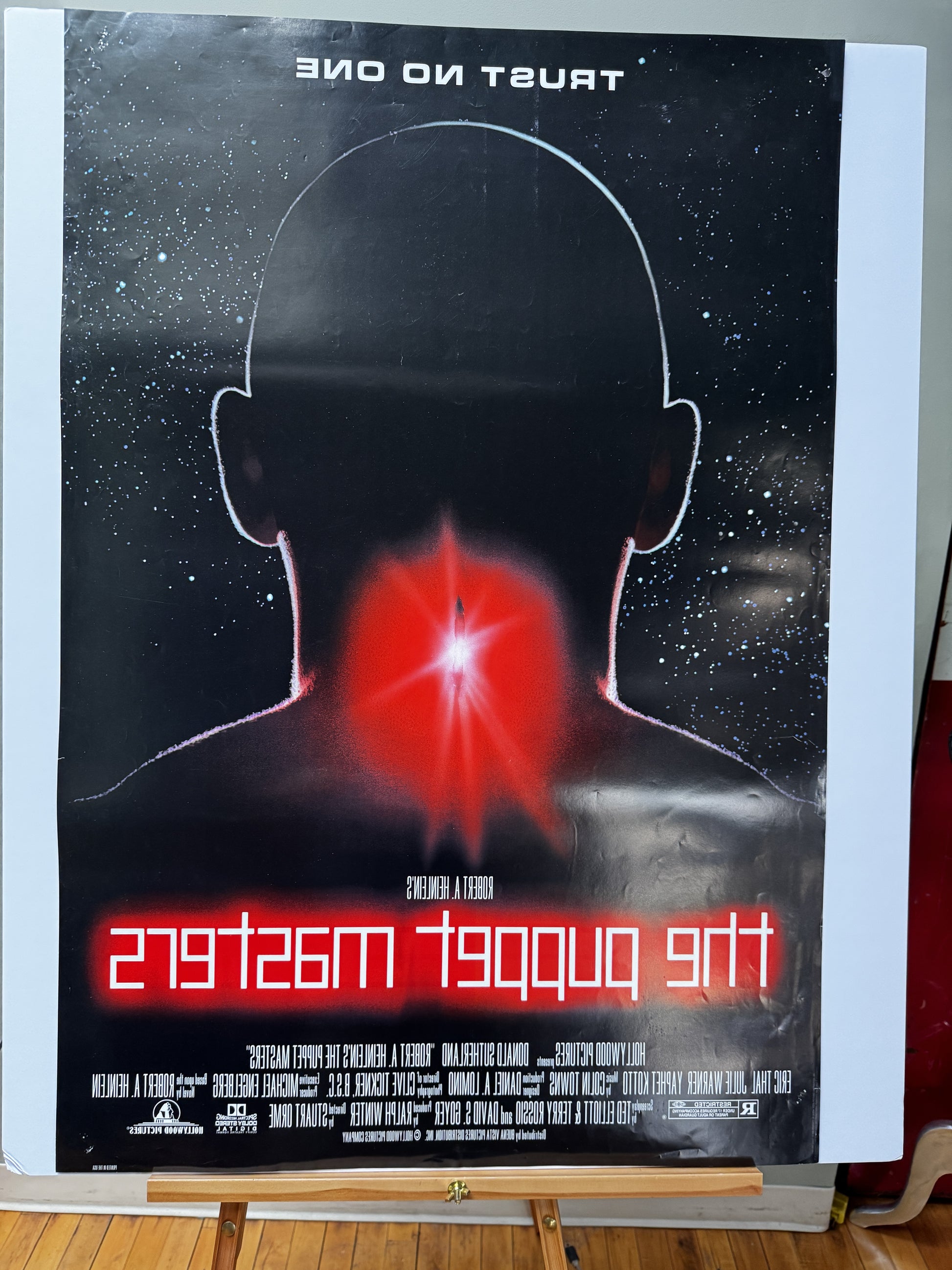 The Puppet Masters (1994) original movie poster - detail