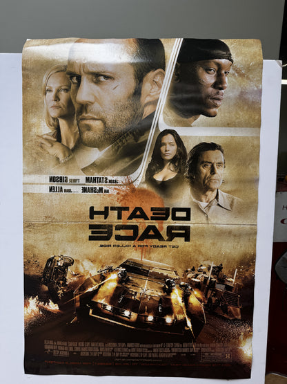 Death Race (2008) original movie poster - detail