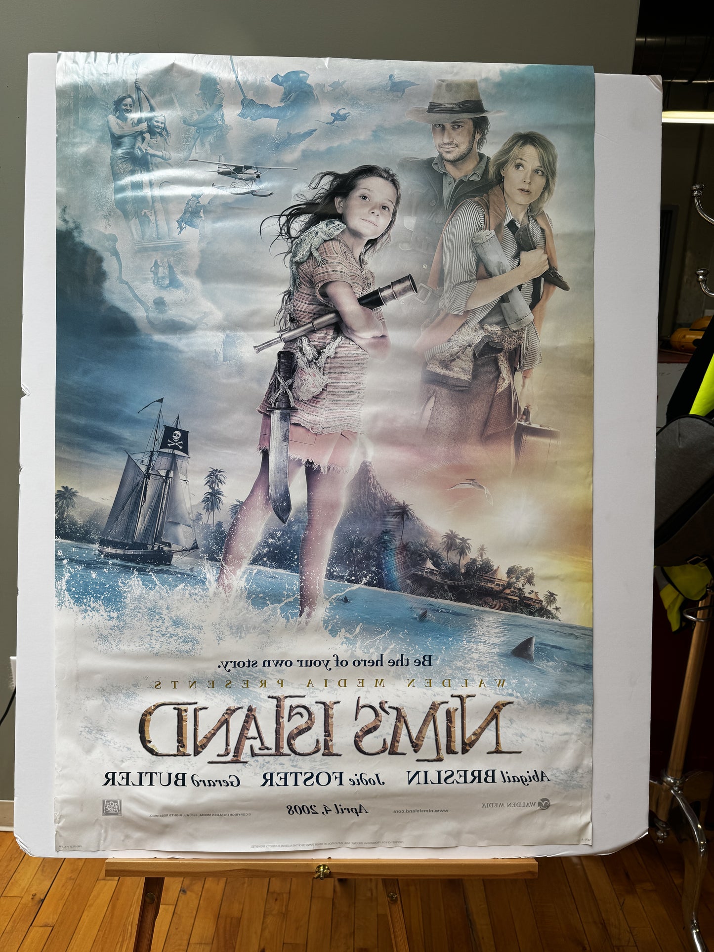 Nim's Island (2008) original movie poster - detail