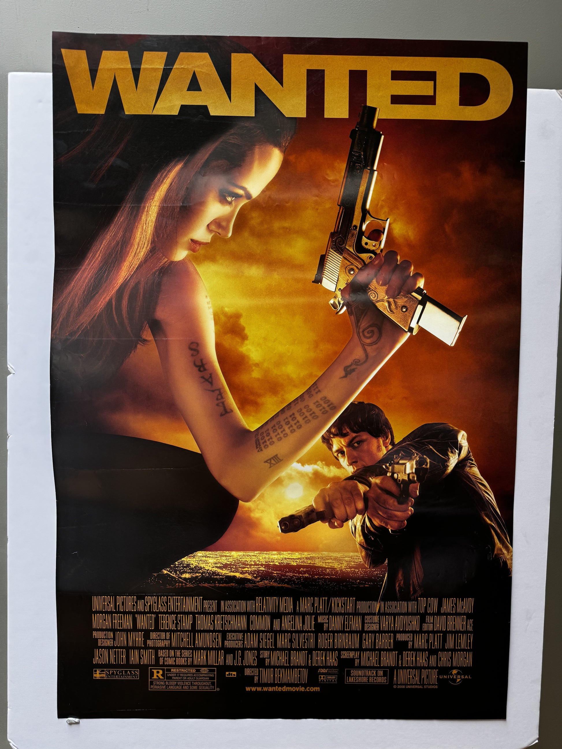 Wanted (2008) original movie poster - front