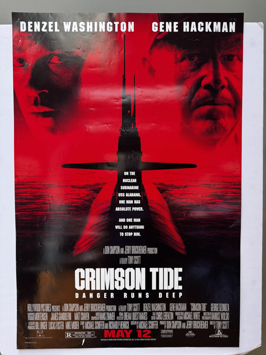Crimson Tide (1995) original movie poster - front