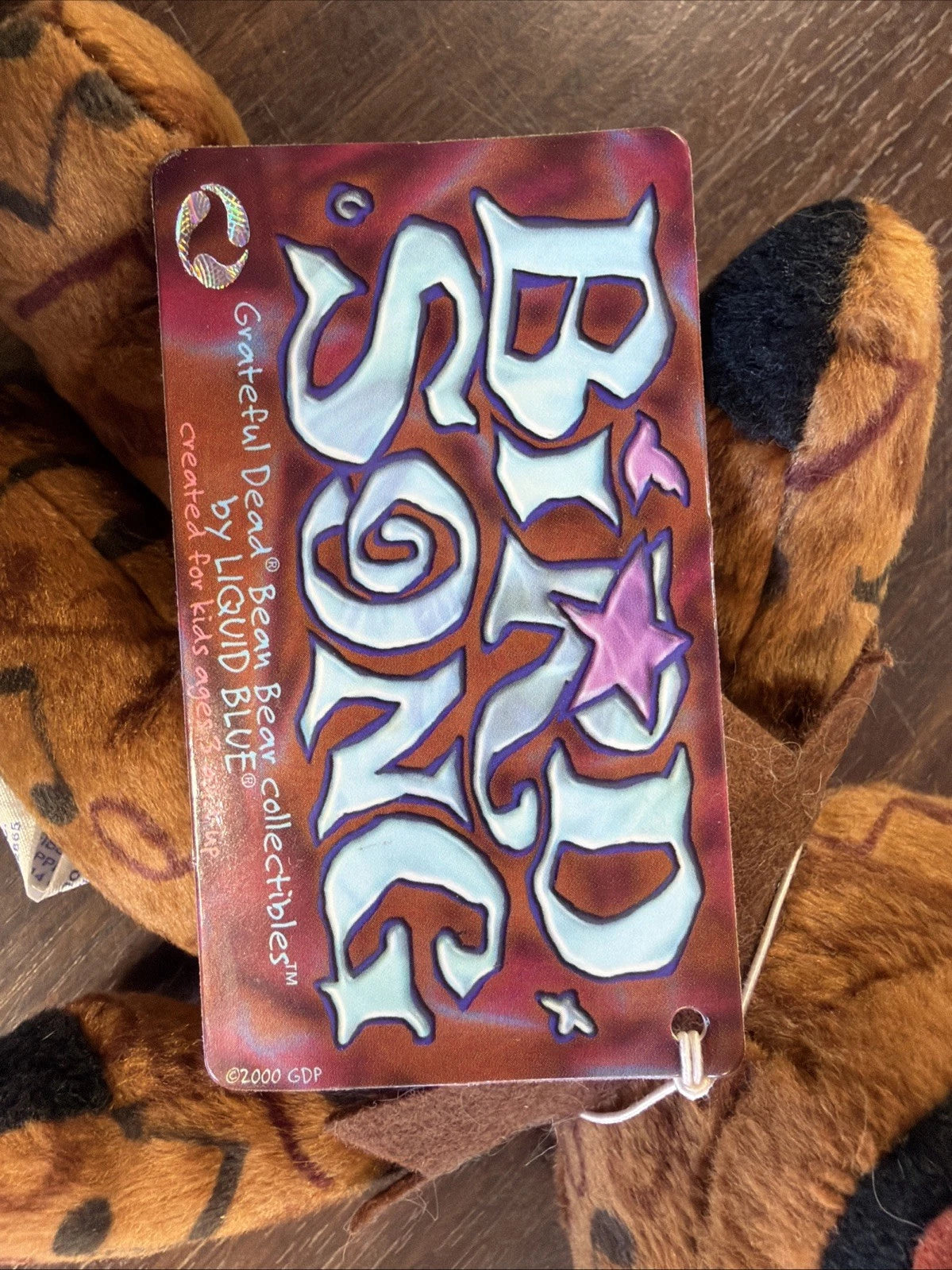 Grateful Dead "Bird Song" Bean Bear by Liquid Blue (New With Tags)