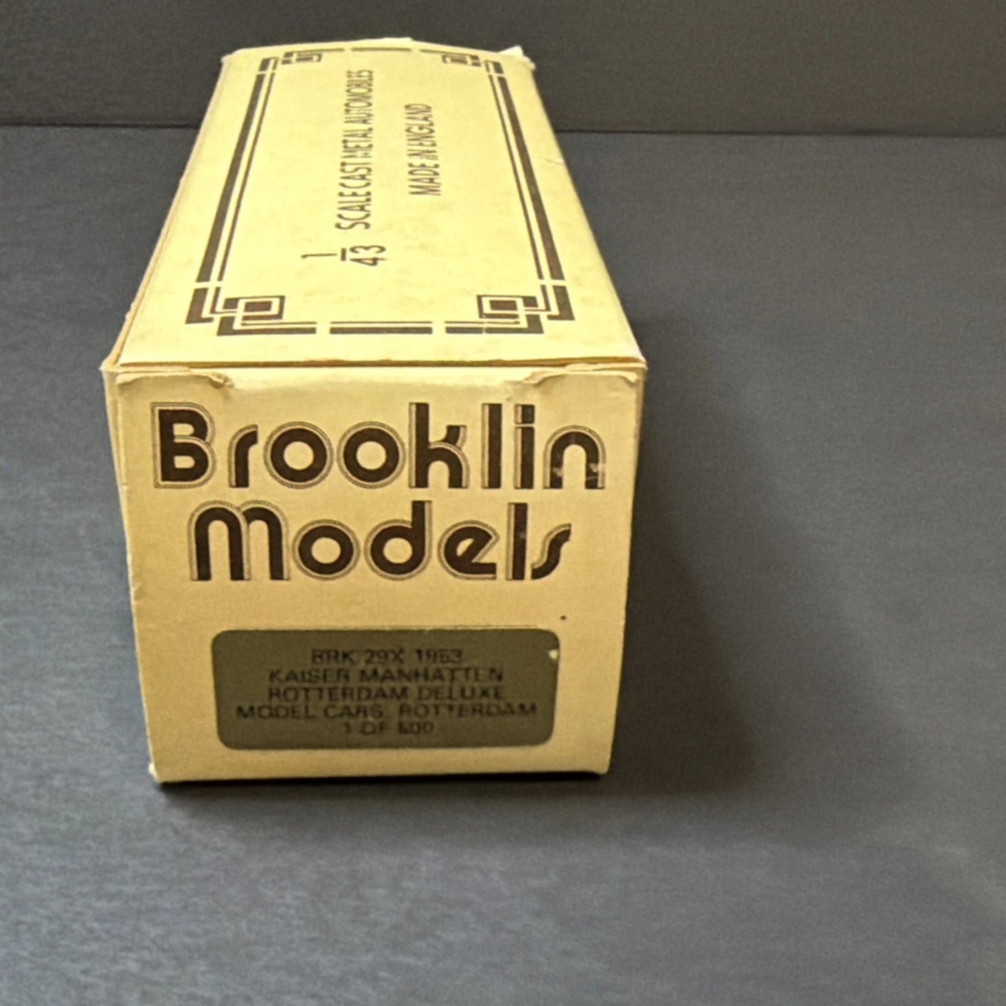 Brooklin Models 1953 Kaiser Manhattan "Rotterdam" Deluxe — 1:43 Diecast (BRK 29x, Ltd 1 of 500)