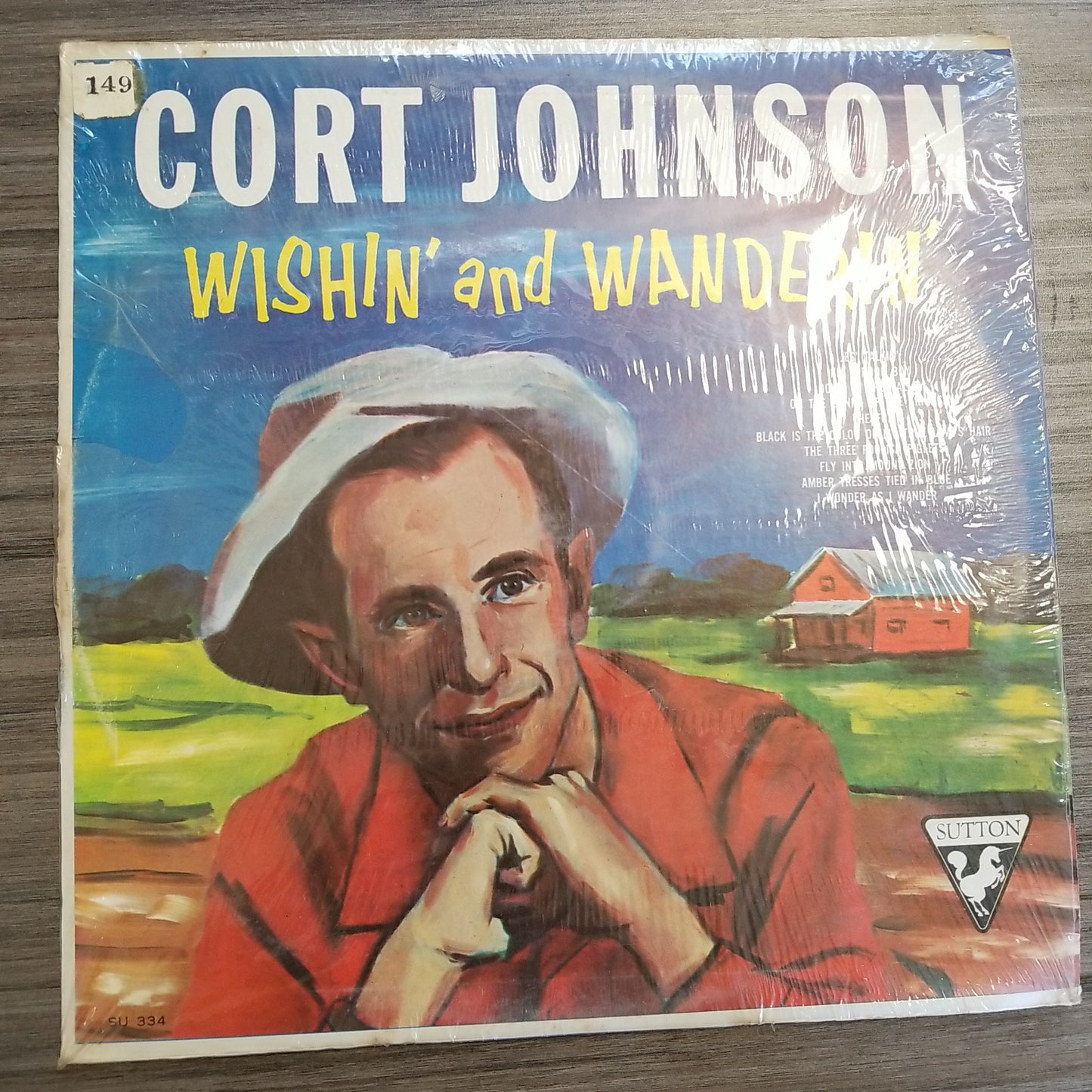 Cort Johnson - Wishin' and Wanderin' (1963, Sutton) VG+/VG+