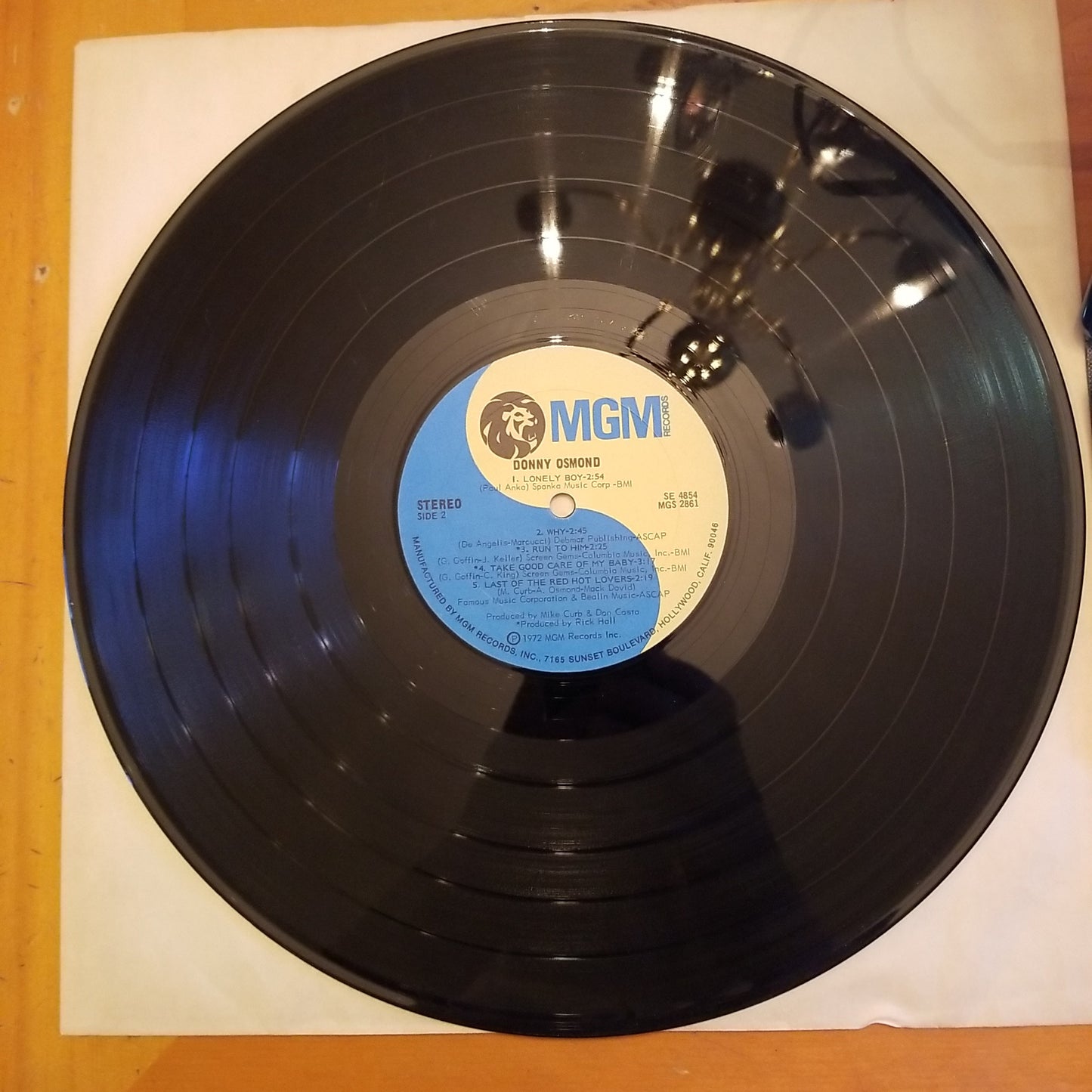 Donny Osmond - Too Young (1972, MGM Records) VG/VG