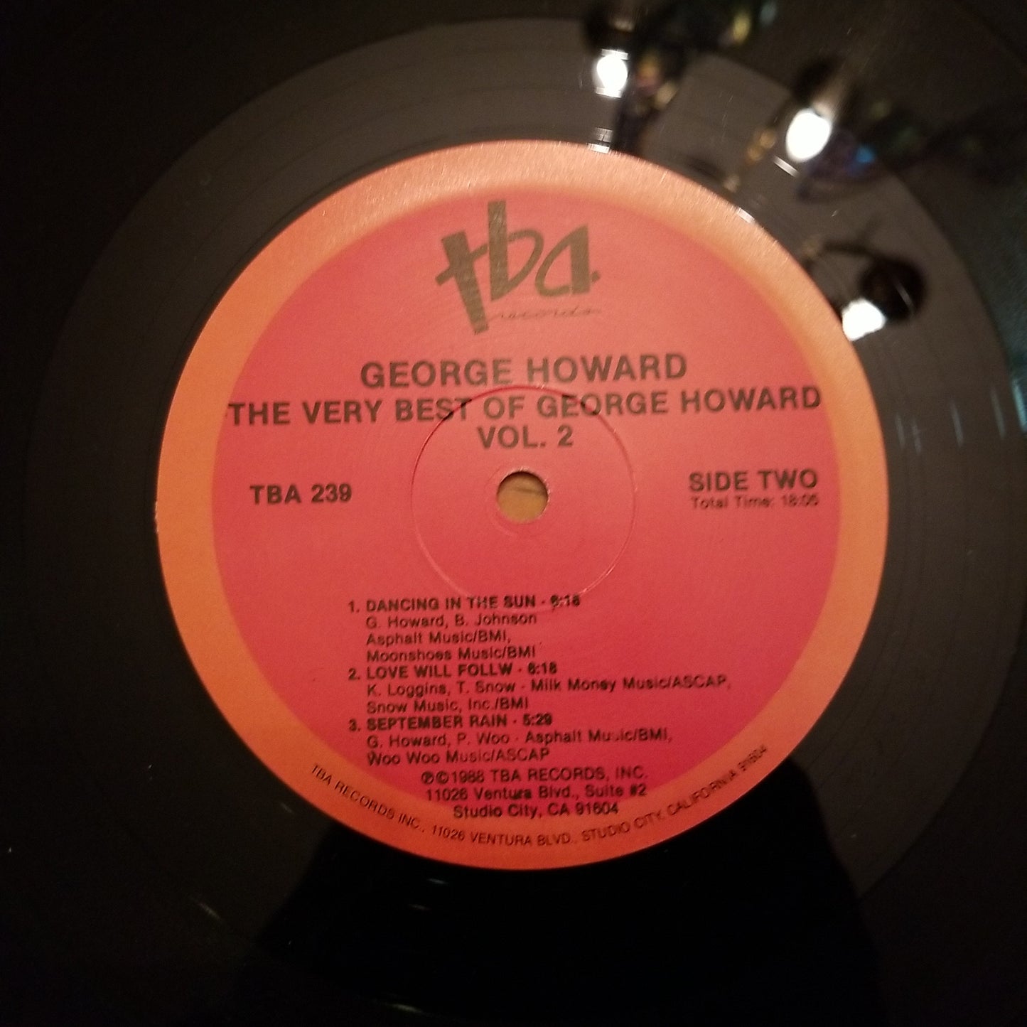 George Howard - The Very Best of George Howard Vol. 2 (1988) VG+/VG+ TEST DO NOT PURCHASE