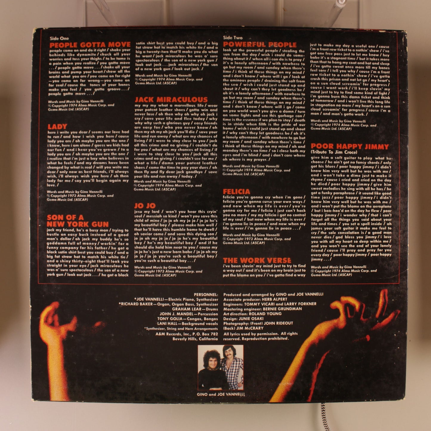 Gino Vannelli - Powerful People (1974, A&M Records)