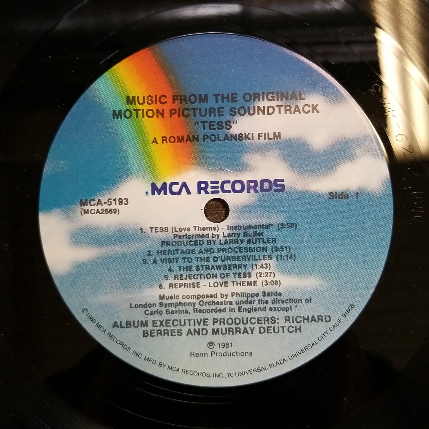 Philippe Sarde - 'Tess' - Music From The Original Motion Picture VG+/VG+