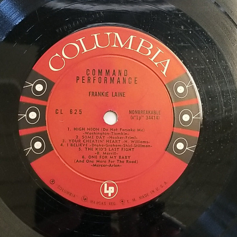 Frankie Laine - Command Performance (1955, Columbia) VG+/VG+