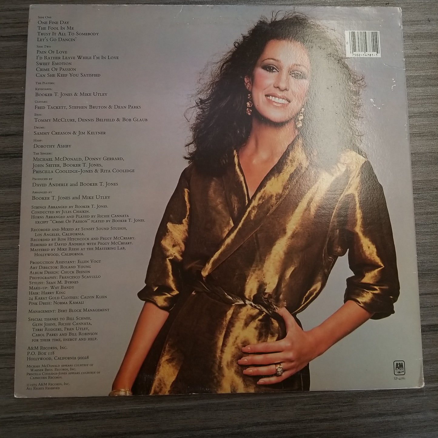 Rita Coolidge - Satisfied (1979, A&M Records) VG+/VG+
