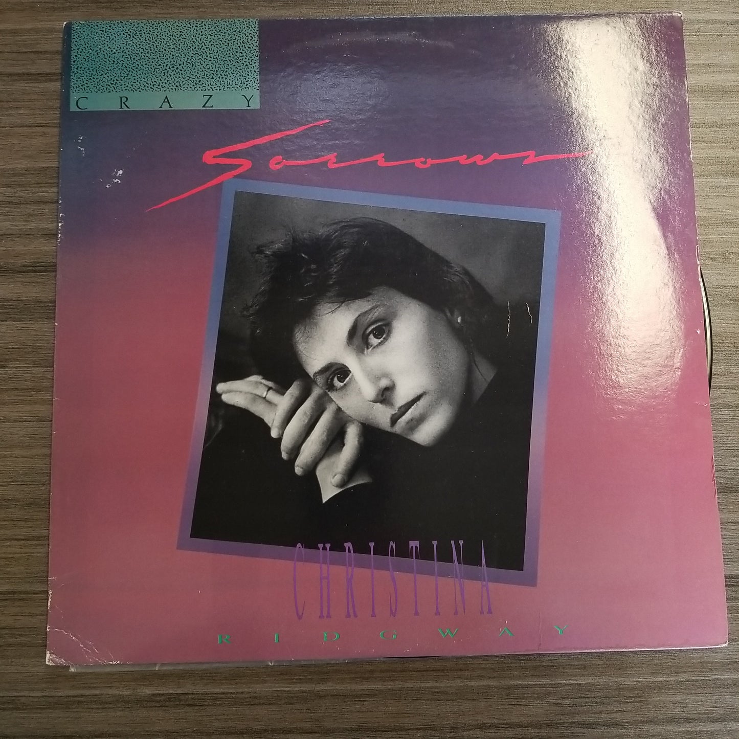 Christina Ridgway - Crazy Sorrows (1988, Thunder Ridge Music) VG+/VG+