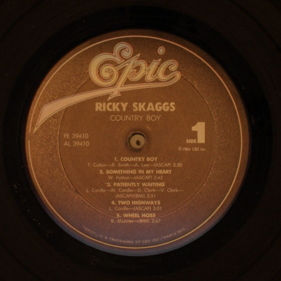 Ricky Skaggs - Country Boy (1984, Epic)