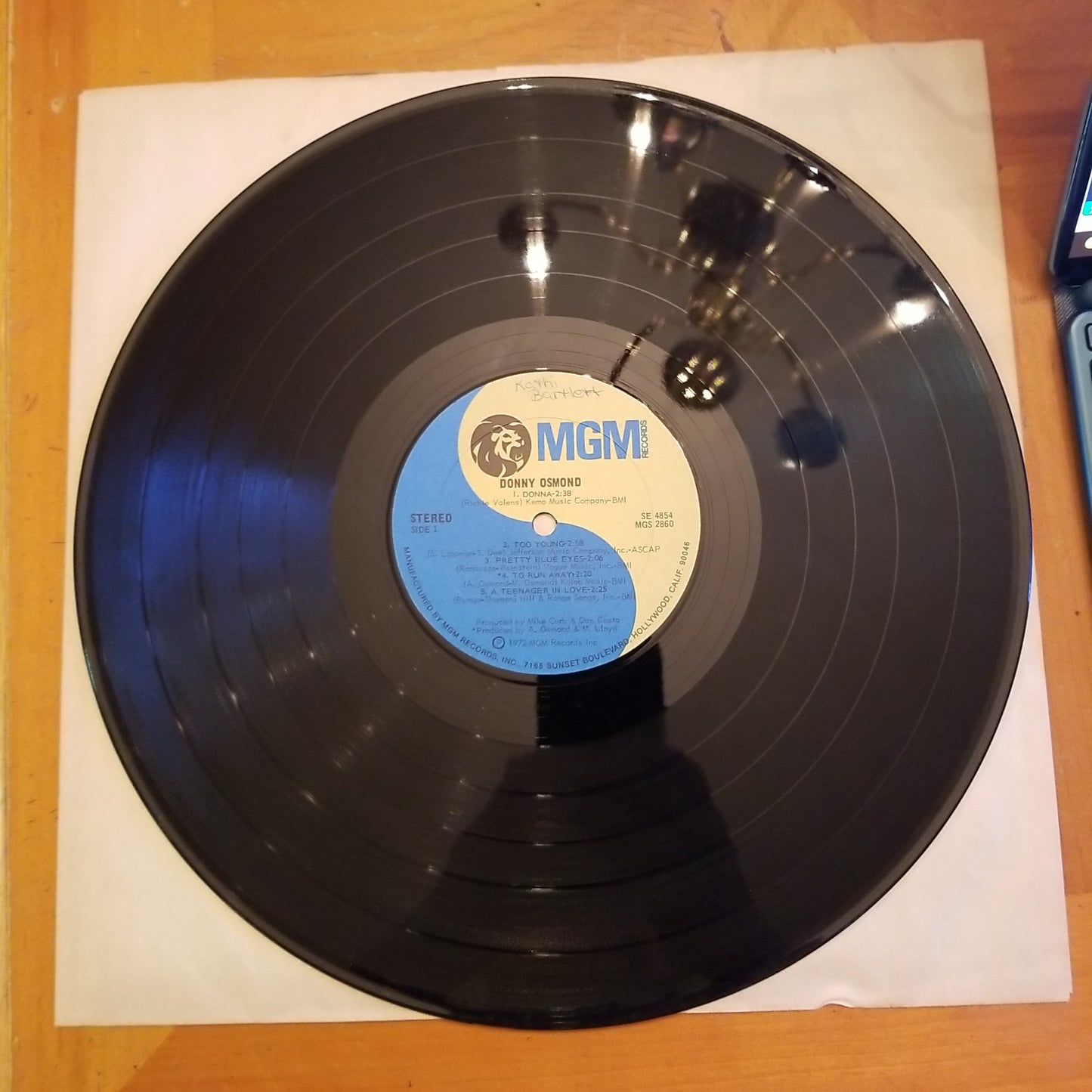 Donny Osmond - Too Young (1972, MGM Records) VG/VG