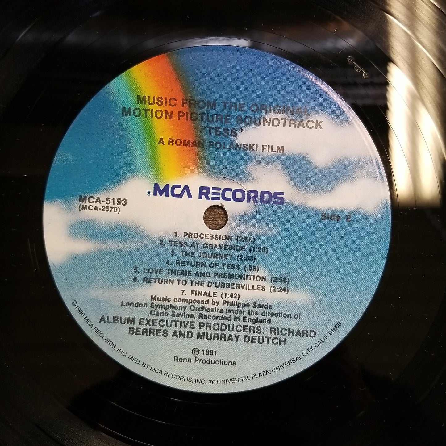 Philippe Sarde - 'Tess' - Music From The Original Motion Picture VG+/VG+