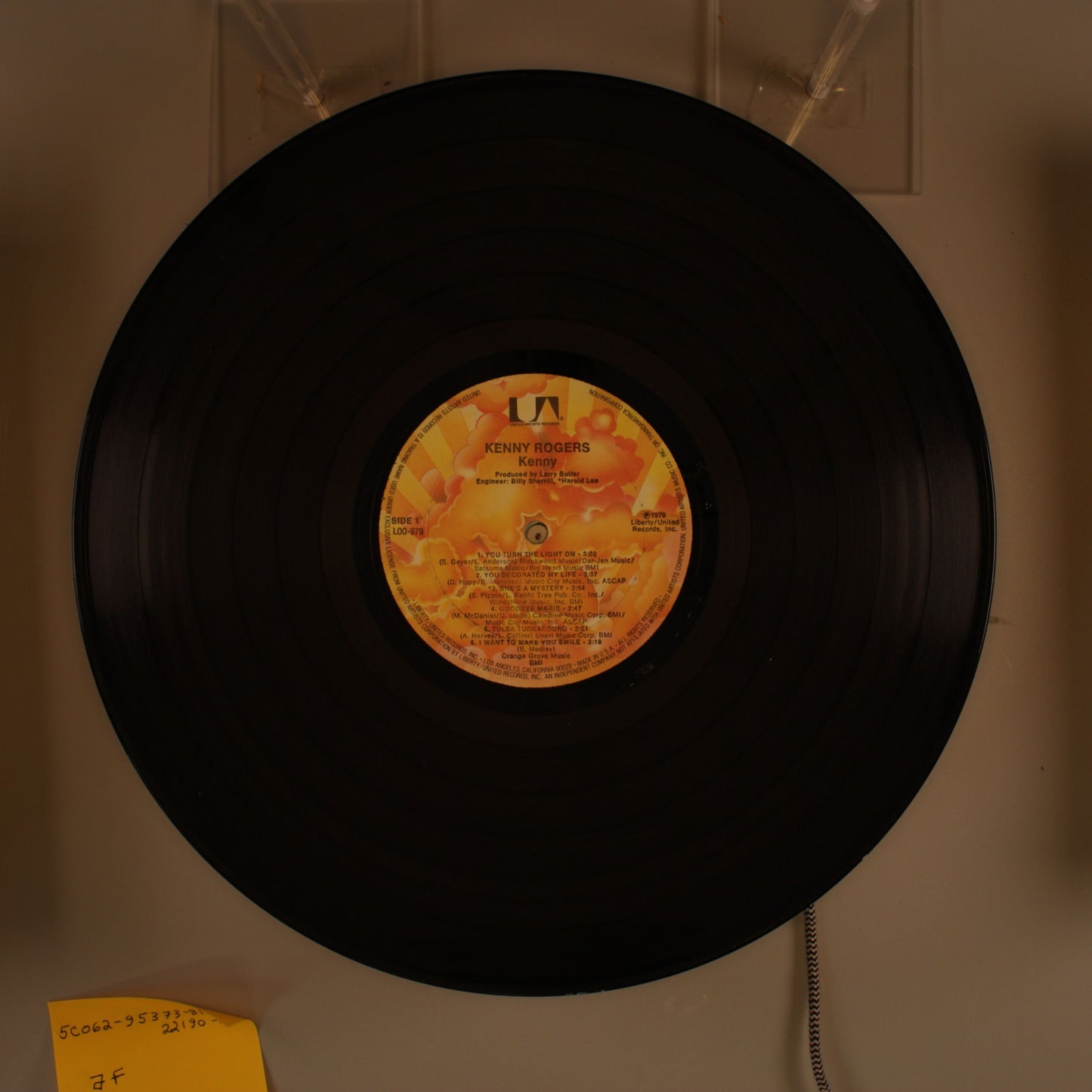Kenny Rogers - Kenny (1979, United Artists Records) VG+/VG