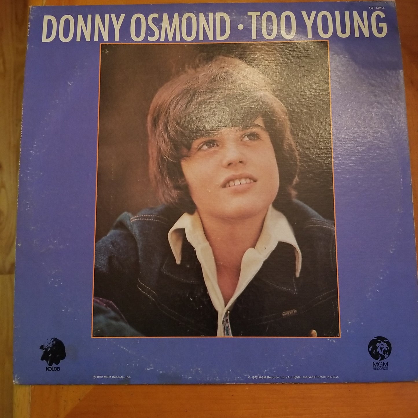 Donny Osmond - Too Young (1972, MGM Records) VG/VG