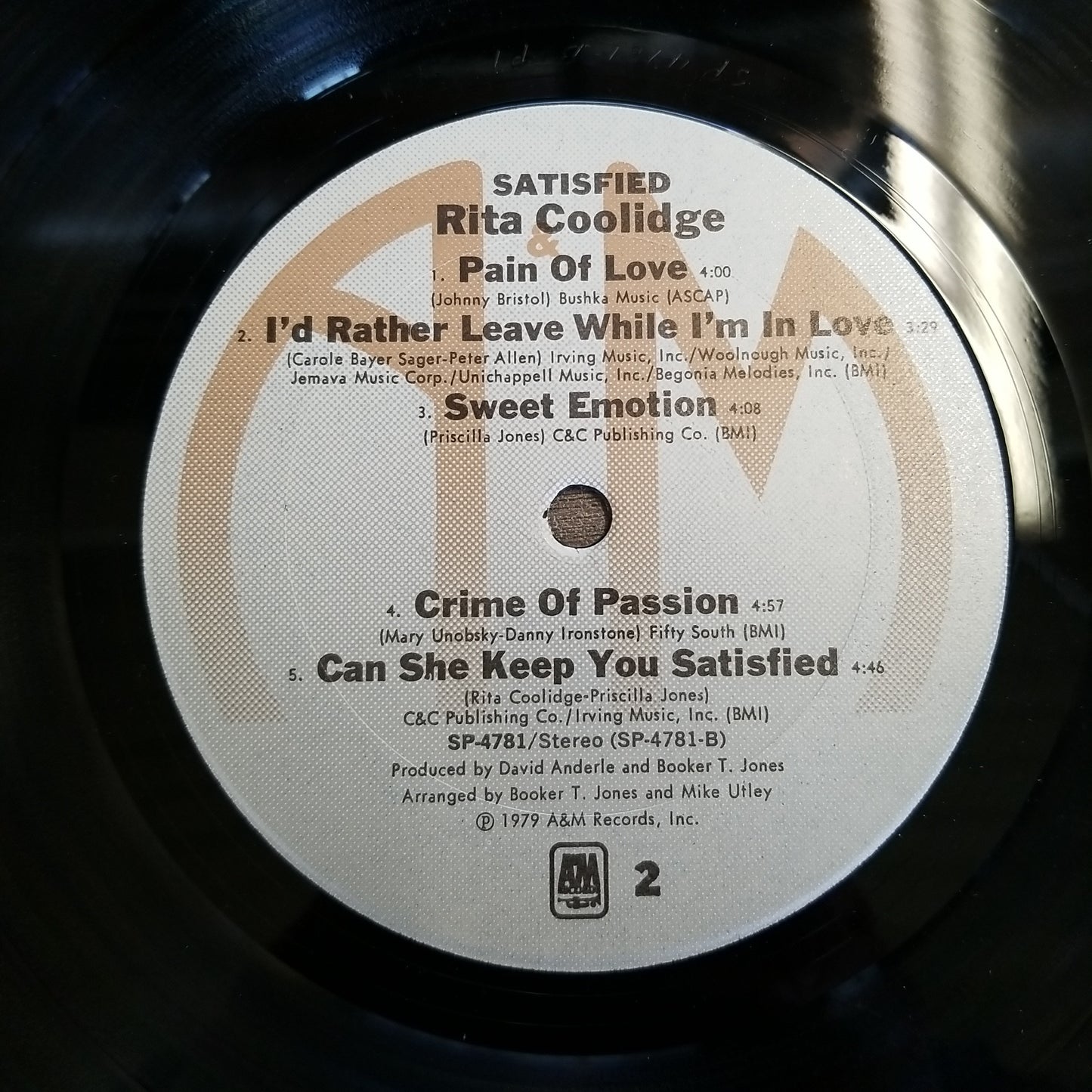 Rita Coolidge - Satisfied (1979, A&M Records) VG+/VG+