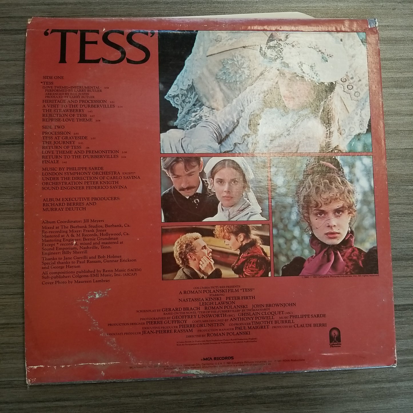 Philippe Sarde - 'Tess' - Music From The Original Motion Picture VG+/VG+