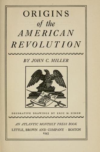Origins of the American Revolution — cover